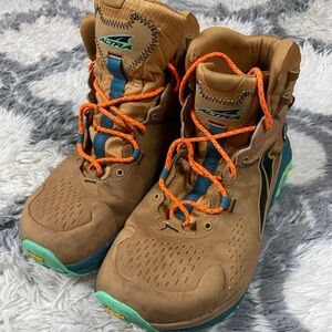 Altra Olympus 5 Hike Mid GTX Mens 11.5 Brown Gore-Tex Waterproof Hiking Boots